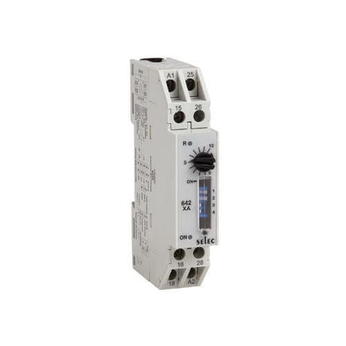 Аналоговый таймер - 642XA - SELEC Controls Pvt. Ltd. - с задержкой включения / на DIN-рейке