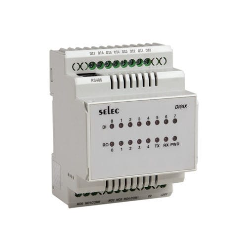Программируемая автоматическая система на DIN-рейке - DIGIX-B - SELEC Controls Pvt. Ltd. - аналоговые входы / цифровые выходы / аналоговые выходы