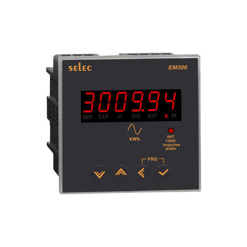 Монофазовый Электрический счетчик электроэнергии - EM306 series - SELEC Controls Pvt. Ltd. - для установки на панель / с цифровым выходом / RS-485