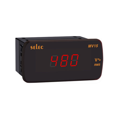 Цифровой вольтметр - MV15 series - SELEC Controls Pvt. Ltd. - крепление на панели / монофазовый