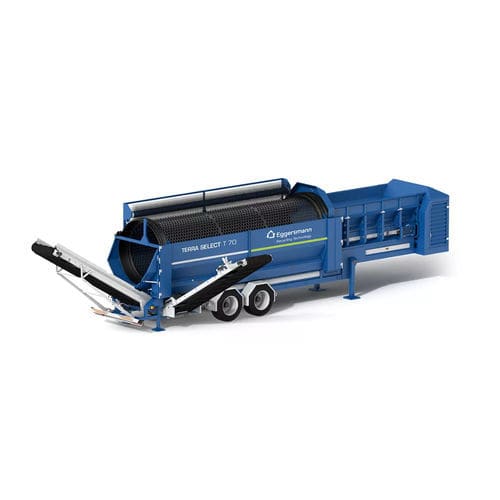 Грубое сито для процесса - TERRA SELECT T 70 - Eggersmann Recycling Technology - мокрым способом / мобильное / с барабаном