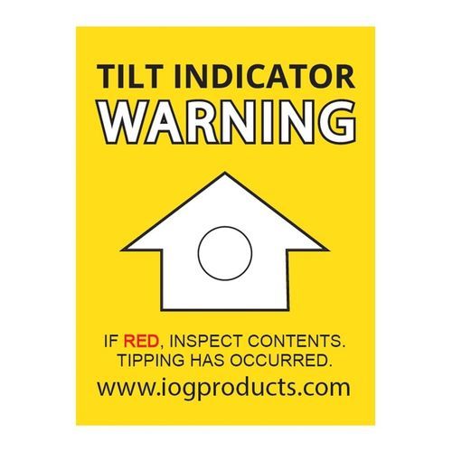 Индикатор ударного воздействия - IOG Products, LLC - Impact-O-Graph Devices - наклона / этикетка