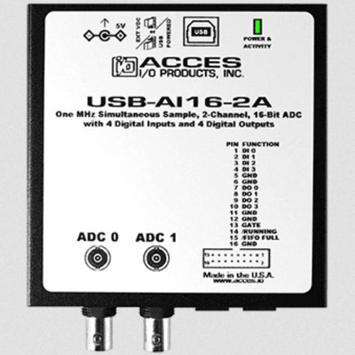 Цифровой преобразователь сигнала - USB-AI16-2A - ACCES I/O Products, Inc. - аналоговый / двойной канал