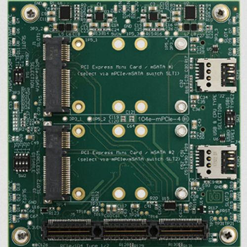 Промышленный carte-support - 104e-mPCIe-4A - ACCES I/O Products, Inc.