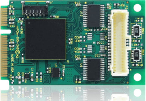 Цифровая плата E/S - mPCIe-DIO-24A - ACCES I/O Products, Inc. - TTL / с 24 входами/выходами / Mini PCI Express