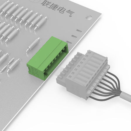 Соединитель плата-провод - LZ1R-2.50 series - Elinker Electric - PCB / плоский / наружная резьба