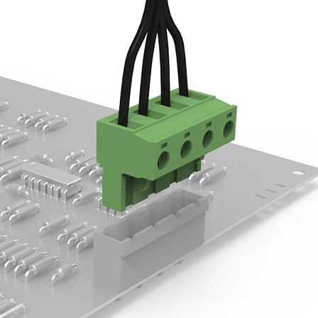Соединитель плата-провод - LC1-7.62 series - Elinker Electric - PCB / плоский / внутренняя резьба