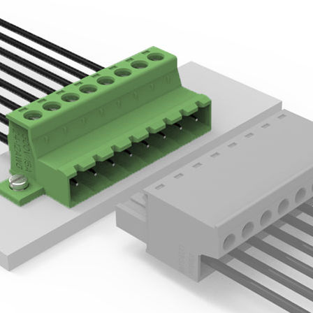 Соединитель внутренняя резьба - LC10N-5.08 - Elinker Electric - многополюсный / нейлоновый / для электронной карты