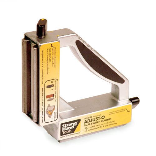Угольник для сварки - max. 197 x 197 x 48 mm | Adjust-O™ 90° - Strong Hand Tools  - магнитный