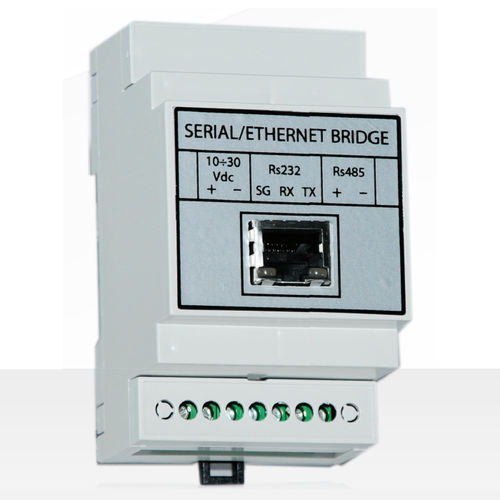 Блок преобразователя серийный к ethernet - NBC Elettronica Group Srl - RS232 / на DIN-рейке