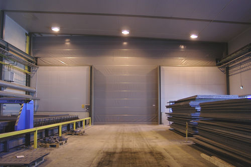 Подъемно-складной ворота - Craneway doors - Champion Door - из ткани / промышленный / для наружного использования