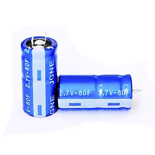 Суперконденсатор для печатной платы - SR2R7806Z-S - Shandong Goldencell Electronics Technology Co Ltd - с радиальными стержнями / с низким сопротивлением эквивалентной последовательности / высокотемпературный