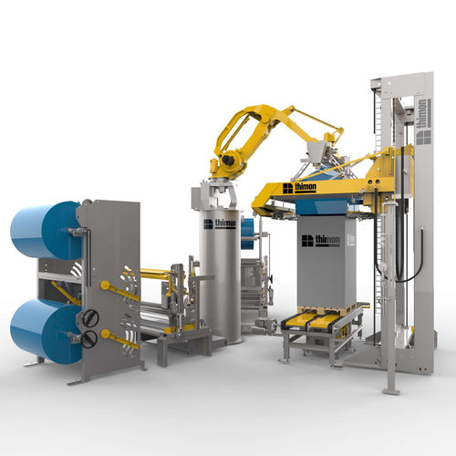 Роботизированная машина для обертывания груза на поддоне - COMBI-GLASS ROBOT - THIMON - в термоусадочной пленке / для картонных коробок / для поддонов