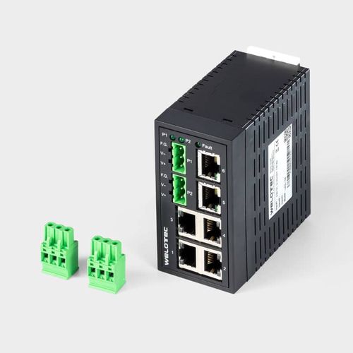 Неуправляемый коммутатор Ethernet - UES-106 - Welotec GmbH - 6 портов / уровня 2 / монтируемый на DIN-рейке