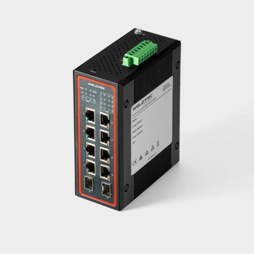 Коммутатор Ethernet PoE - UGS-410-2SFP-D-8PoE-24V - Welotec GmbH - неуправляемый / 8 портов / 10 портов