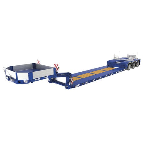 Полуприцеп вертлюг - STZ-V series - Goldhofer - сверхнизкий / строительный / трехосный