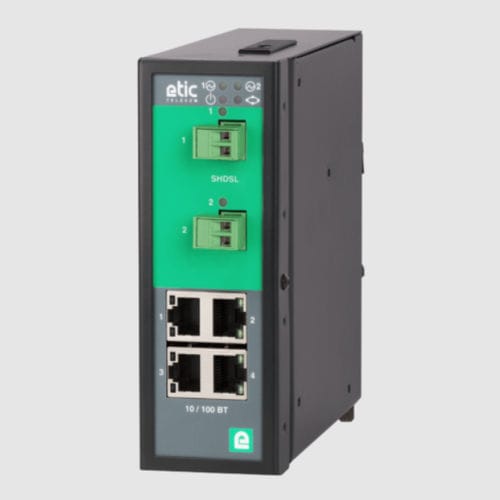 Управляемый коммутатор Ethernet - XSLAN-2400 - ETIC TELECOM - 4 порта / на DIN-рейке