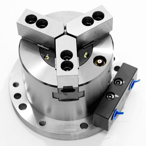 Автоматический токарный патрон - AS series - Kitagawa Europe - трехкулачковый / стационарный / с зажимом