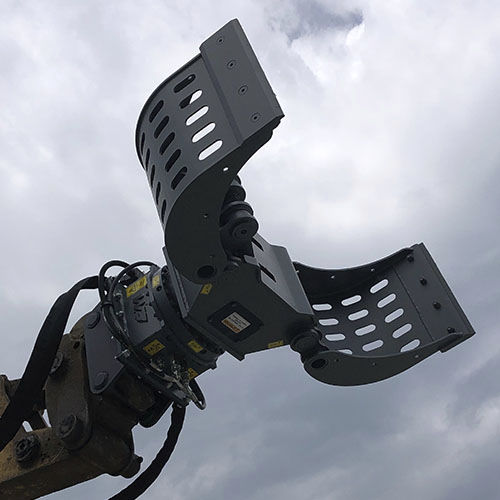 Гидравлический грейфер для сортировки - G 120 - CM Srl - на дровах / для камня / для элементов из бетона
