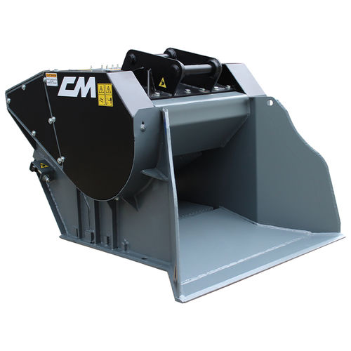 Ковш дробилка - CBF-L 120  - CM Srl - для гидравлического экскаватора / для погрузчика / для экскаватора-погрузчика