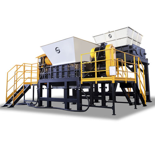 Первичный измельчитель - SYU33 series - Changshu Shouyu Machinery Co.,Ltd - двухвальный / для отходов / металлический