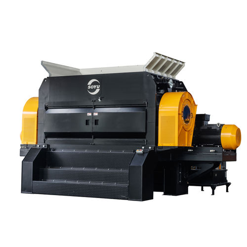 Вторичный измельчитель - SRD3000 - Changshu Shouyu Machinery Co.,Ltd - с 1 валом / для дерева / для твердых и сыпучих отходов