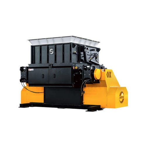 Вторичный измельчитель - SRB1600 - Changshu Shouyu Machinery Co.,Ltd - с 1 валом / для дерева / для твердых и сыпучих отходов