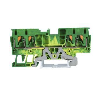 Клеммная колодка на DIN-рейке - JPT4 series - Shanghai Leipold Electric Co., Ltd. - на пружине / заземления / высокая плотность