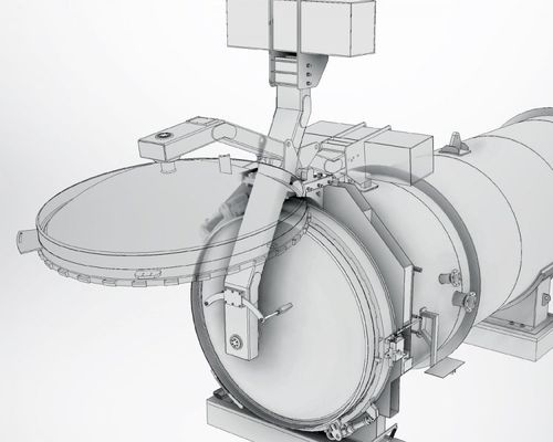 Ворота из нержавеющей стали - Akar Makina - из стали / для использования в помещениях / автоматический