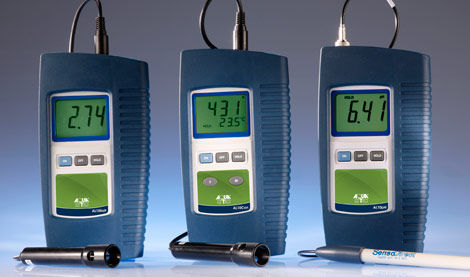 Переносной измеритель pH - AL10 series - AQUALYTIC - для процесса / с дисплеем LCD / с кондуктометром