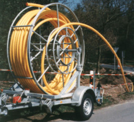 Прицеп перевозка катушек - ø 1 800 - 2 500 mm | BKT 10-12-15 K - Bagela Baumaschinen GmbH & Co. KG - для кабельного барабана / одноосный / буксируемый