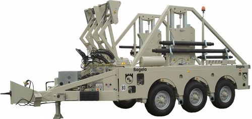 Прицеп перевозка катушек - max. ø 4 200 mm | BTT 300 - Bagela Baumaschinen GmbH & Co. KG - для перевозки и прокладки кабеля / трехосный / буксируемый