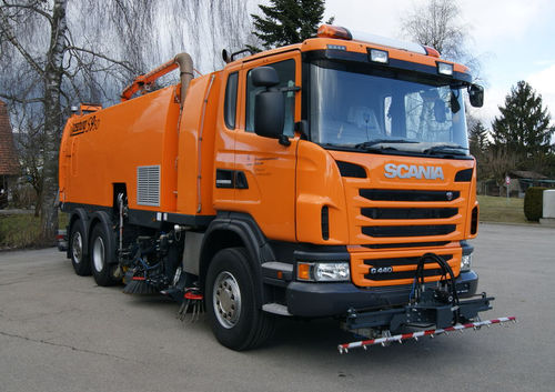 Подметальная машина на грузовике - S series - Boschung Mecatronic AG - гидравлическая
