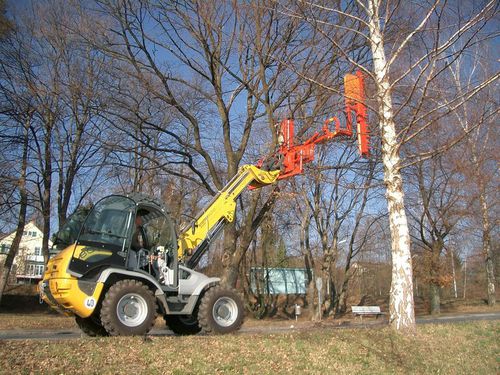 Кусторез для телескопического погрузчика - FVA 250 - Dücker, Gerhard, GmbH & Co. KG  - для фронтального погрузчика / для колесного погрузчика