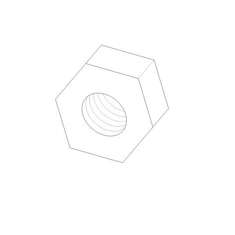 Рифленая гайка - HELICAL - из нержавеющей стали / резьбовая