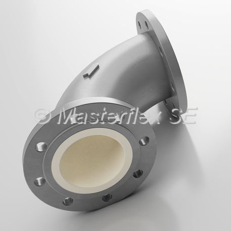 Колено трубы для пневматической транспортировки - Master-PROTECT - Masterflex SE - из стали / для сыпучих материалов / 90°