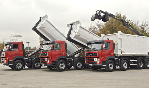 Грузовой автомобиль ковш - Hüffermann Transportsysteme GmbH  - четырехосный