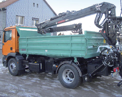 Башенный кран на грузовике - Hüffermann Transportsysteme GmbH  - со стрелой / для строительства