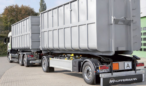 Прицеп ковш - Slide-Carrier - Hüffermann Transportsysteme GmbH  - двухосный / буксируемый / для промышленного оборудования