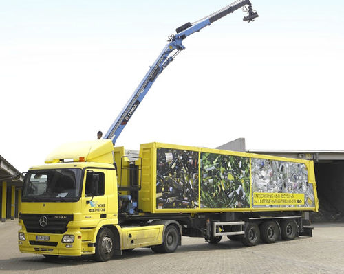 Полуприцеп ковш - Hüffermann Transportsysteme GmbH  - вертлюг / трехосный / буксируемый