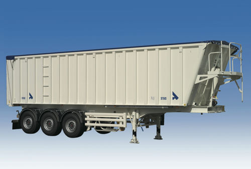 Прицеп ковш - STAS bv - Hüffermann Transportsysteme GmbH  - строительный / трехосный / буксируемый