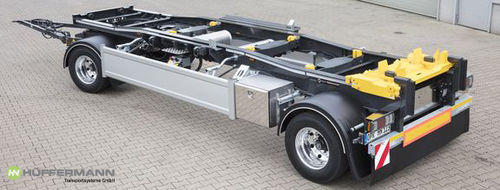 Прицеп платформа - HSA 1870-265LS - Hüffermann Transportsysteme GmbH  - для промышленного оборудования / двухосный / буксируемый