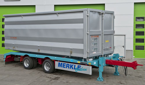 Прицеп контейнеровоз - Multi-Carrier - Hüffermann Transportsysteme GmbH  - для промышленного оборудования / двухосный / буксируемый