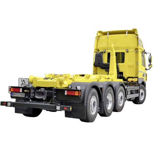 Грузовой автомобиль с платформой - Hüffermann Transportsysteme GmbH  - четырехосный