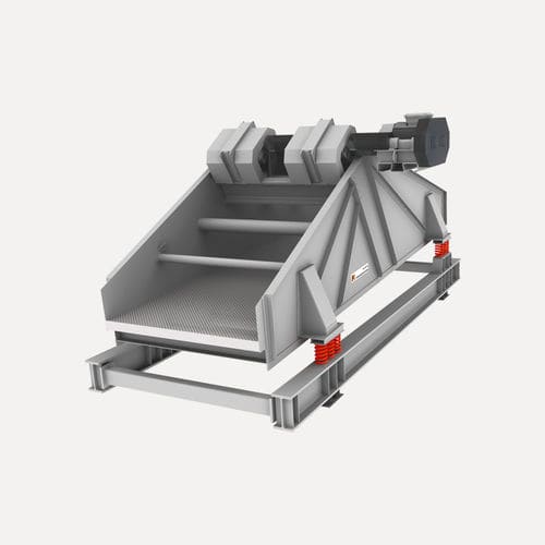 Вибрационное линейное грубое сито - IFE Aufbereitungstechnik GmbH  - для сыпучих материалов / наклонное