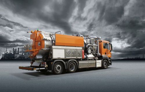 Грузовой автомобиль аспиратор - ECOVAC - KOKS Group b.v.  - трехосный / для строительства