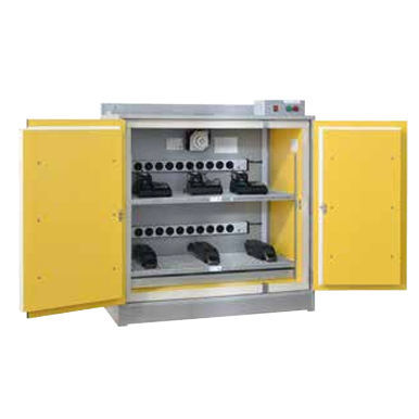 Шкаф для хранения - B80-8015-A - LaCont Umwelttechnik GmbH  - напольный / двойная дверь / для литий-ионной батареи