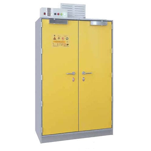 Шкаф для хранения - B80-8012-A - LaCont Umwelttechnik GmbH  - напольный / двойная дверь / для литий-ионной батареи