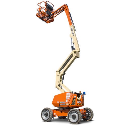 Колесный шарнирный подъемник - H340AJ - JLG Industries Inc. - гибридный дизель-электрический / для внутреннего и внешнего пользования