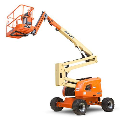 Шарнирный подъемник на колесах - 450AJ - JLG Industries Inc. - дизельный / для узкого прохода